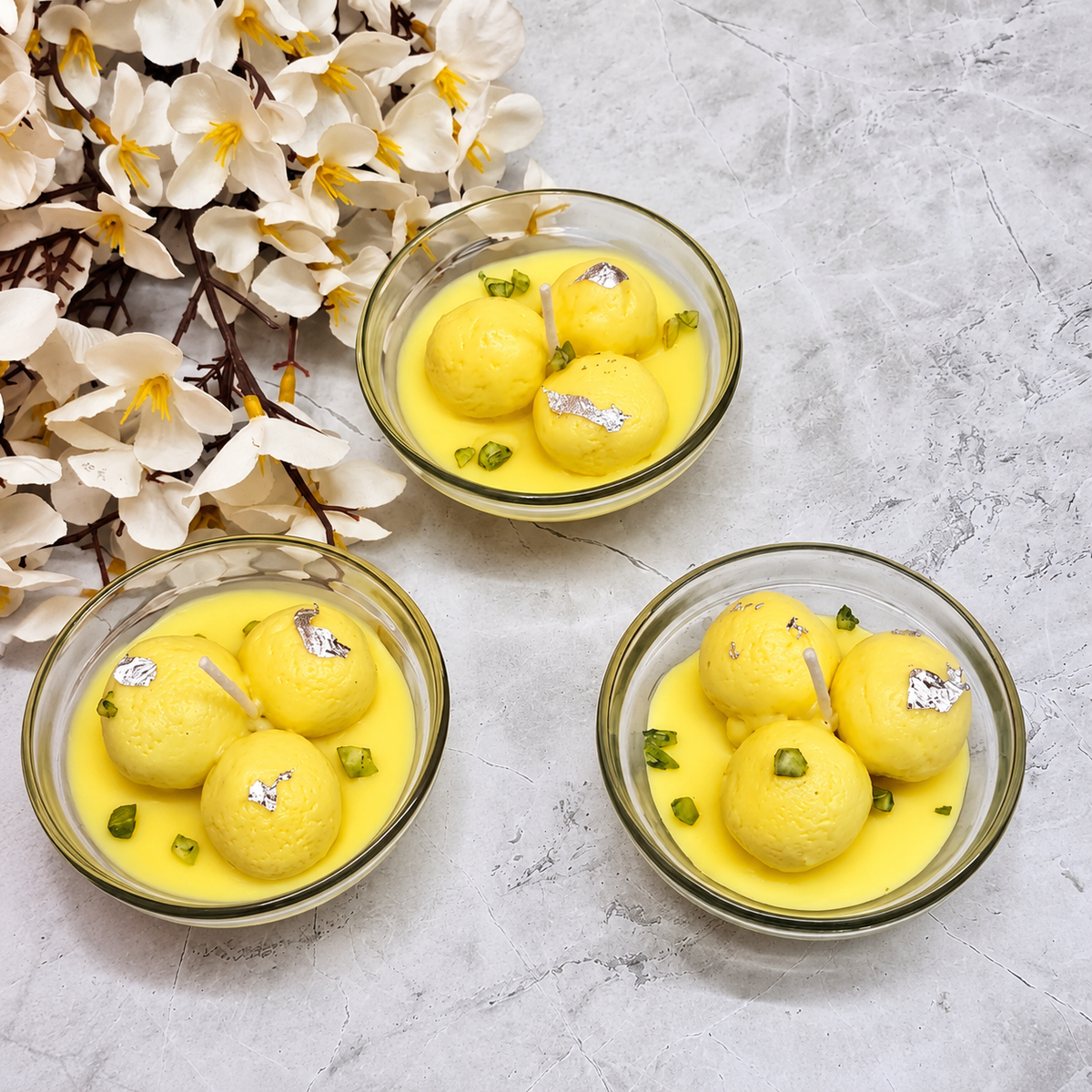 Rasmalai Candle